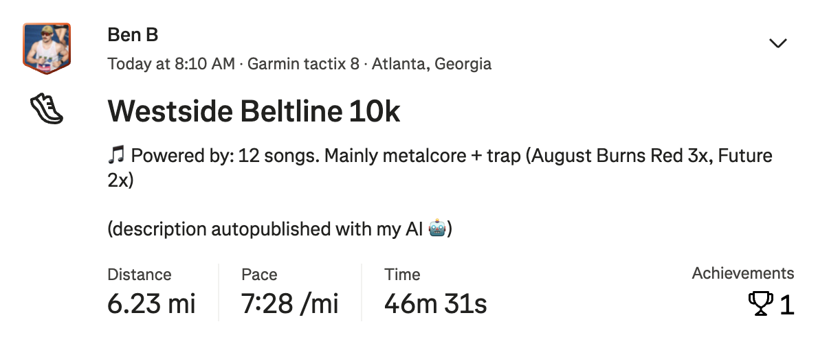 Music summary example